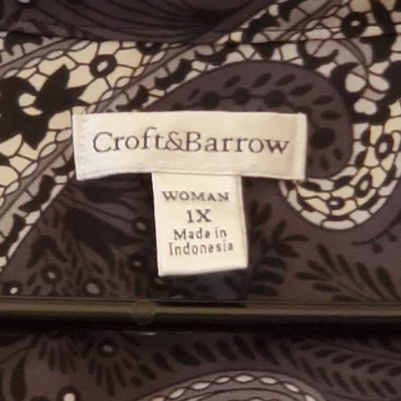 CROFT & BARROW Short Sleeve Tunic - Picture 3 of 3